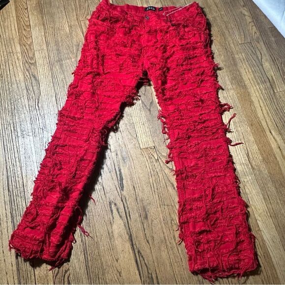 AHP | Jeans | Mens Red Jeans Size 40 - Picture 2 of 9